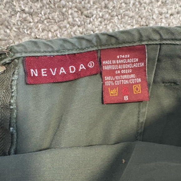 Nevada Y2K Army Green Mini Skirt Size 8 - Picture 4 of 7